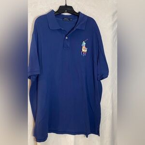 Ralph Lauren men’s Navy 3XLT Polo with Embroidered Logo
